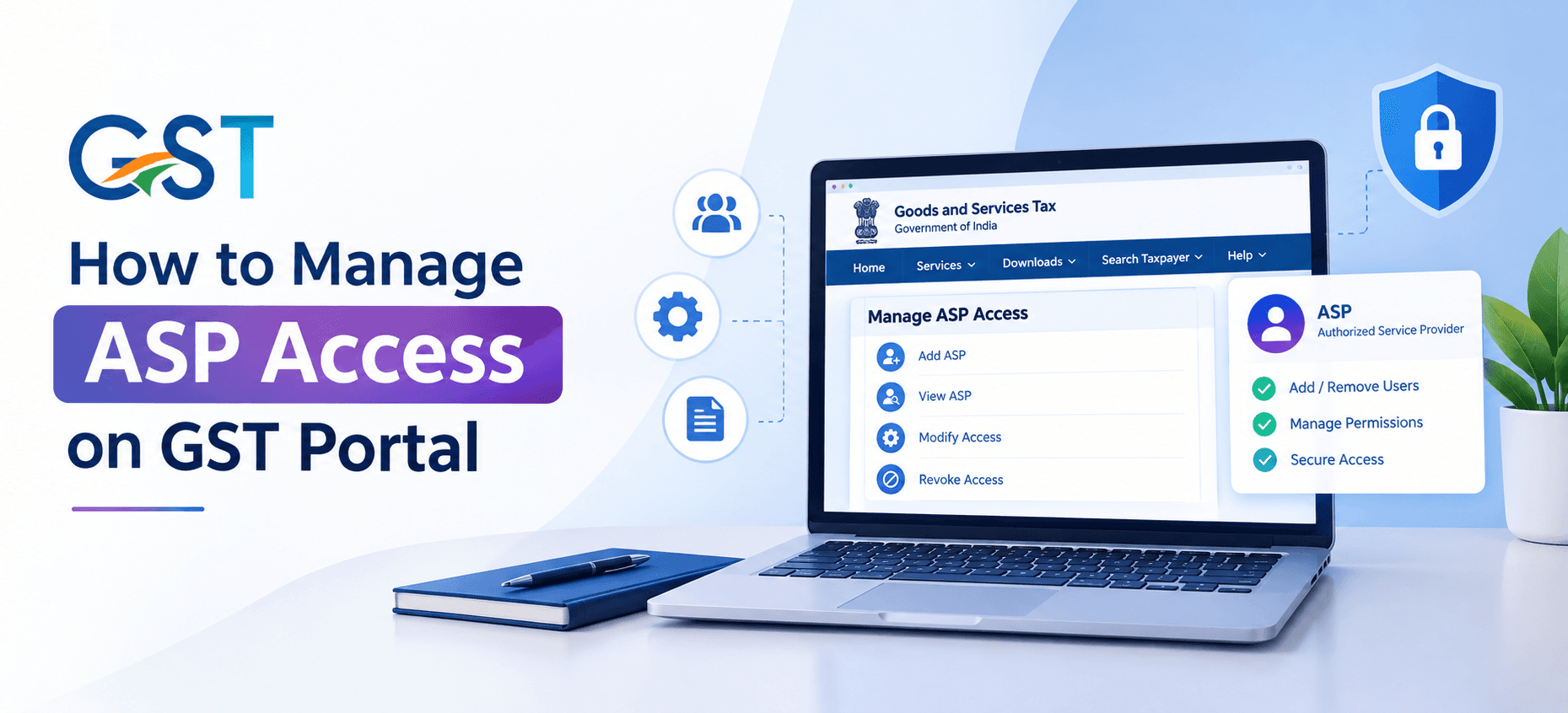 How to Manage ASP Access on GST Portal