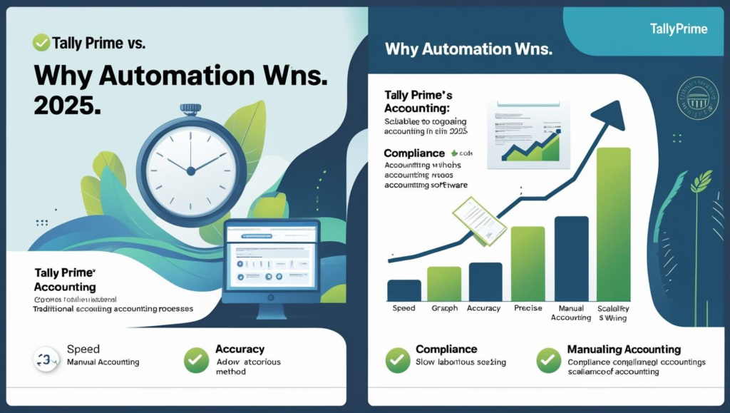 Tally Prime vs Traditional Accounting 2025: Automation Wins