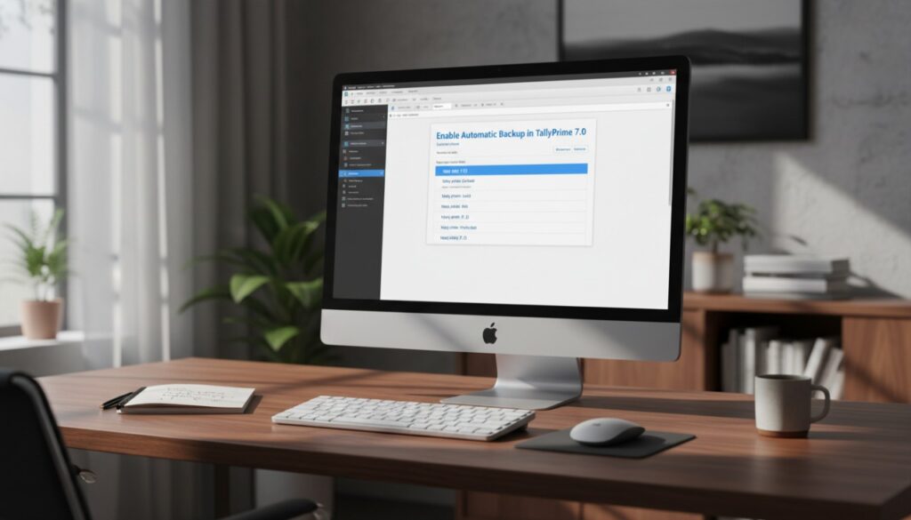 Tally Prime 7.0 Setup Guide to Enable Automatic Data Backup