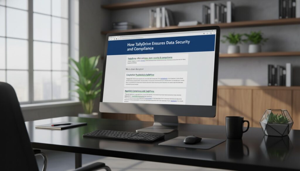 How TallyDrive Ensures Data Security and Compliance
