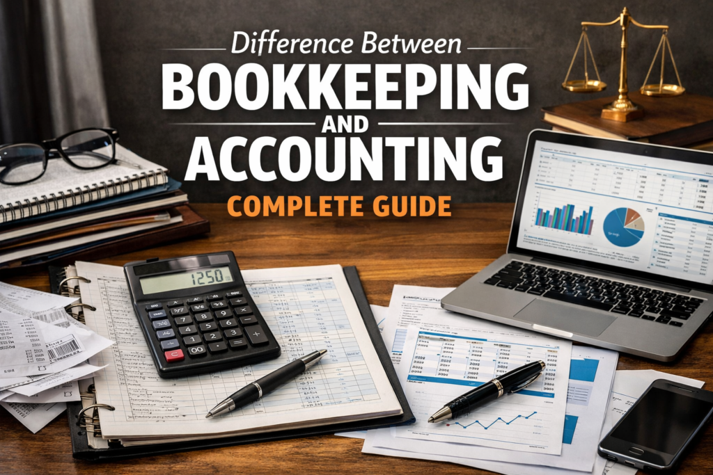 Difference Between Bookkeeping and Accounting. Complete Guid