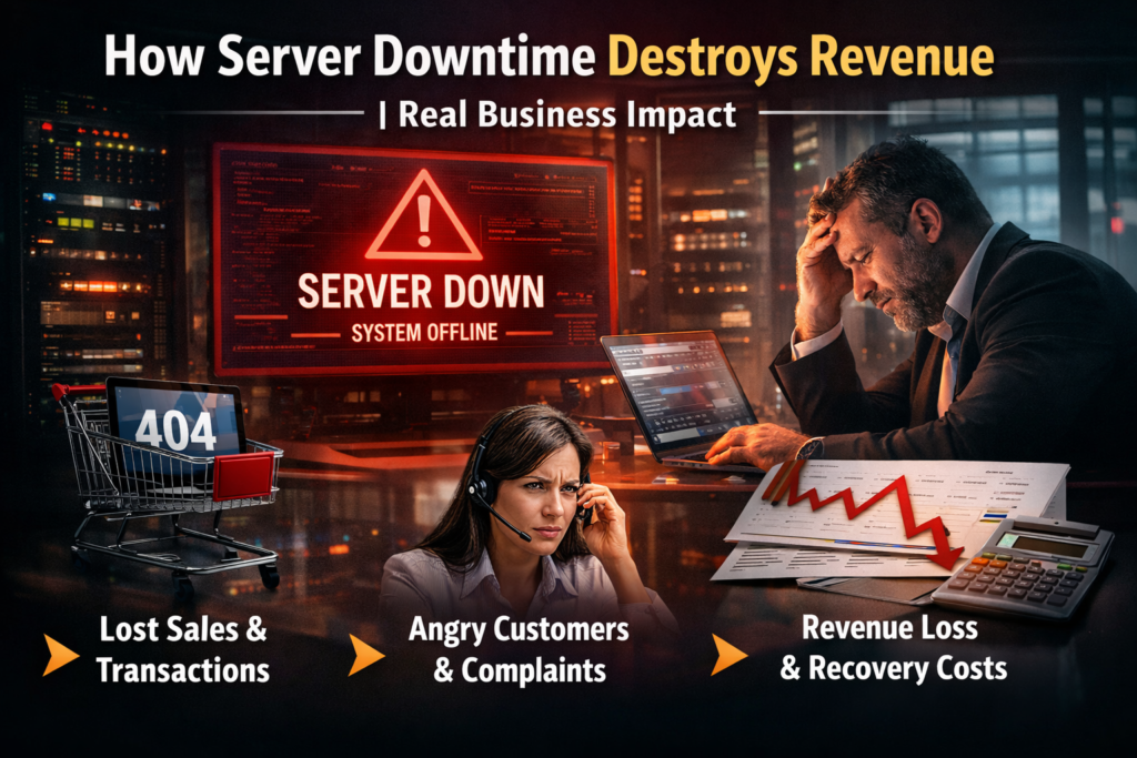 How Server Downtime Destroys Revenue | Real Business Impact