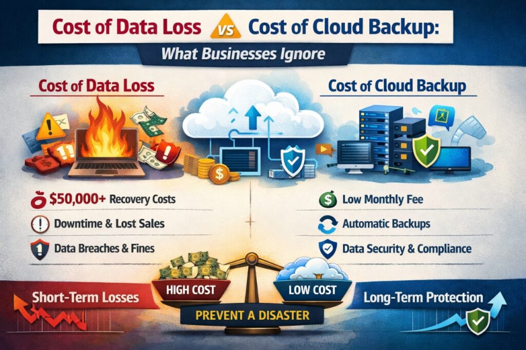 Data Loss vs Cloud Backup: Costs Businesses Ignore 2026