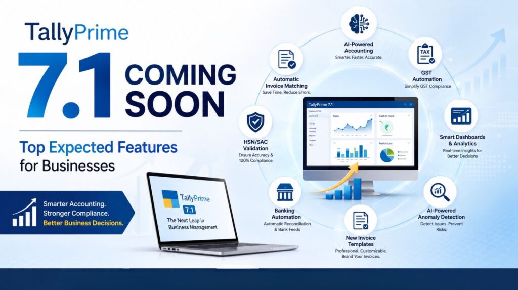 TallyPrime 7.1 Coming Soon: Top Expected Features for Businesses